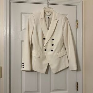 White House Black Market White Blazer